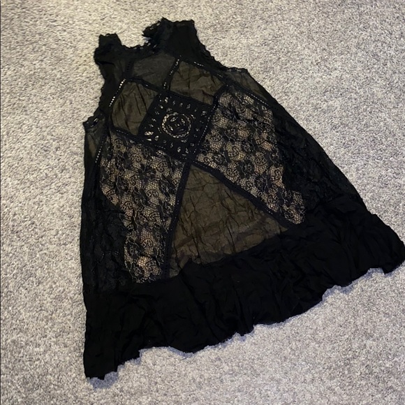 Free People Black Tunic Small - Picture 1 of 8